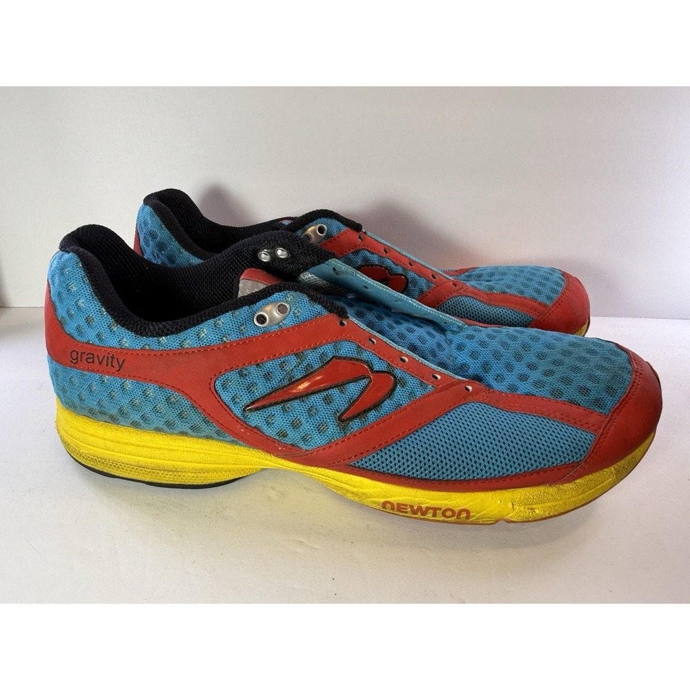 Newton Gravity Shoes Blue Red Yellow Road Athletic Running Sneakers Size 12.5
